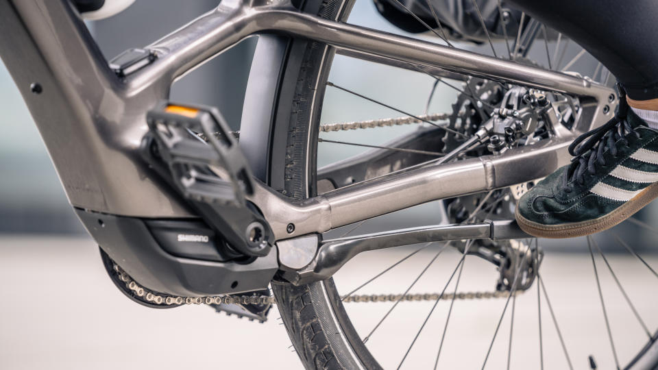 the kickstand on the Orbea Diem e-bike