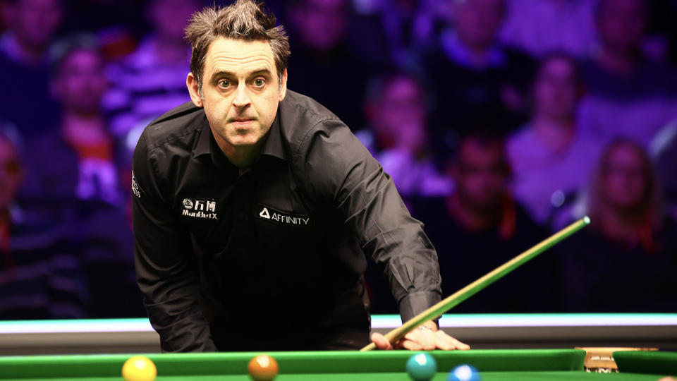 Ronnie O'Sullivan, pictured here in action at the Welsh Open in February.