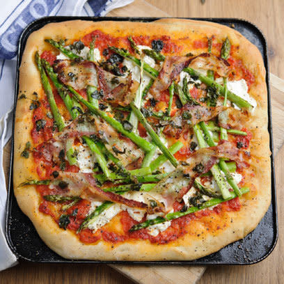 Asparagus Ricotta and Pancetta Pizza: Recipes