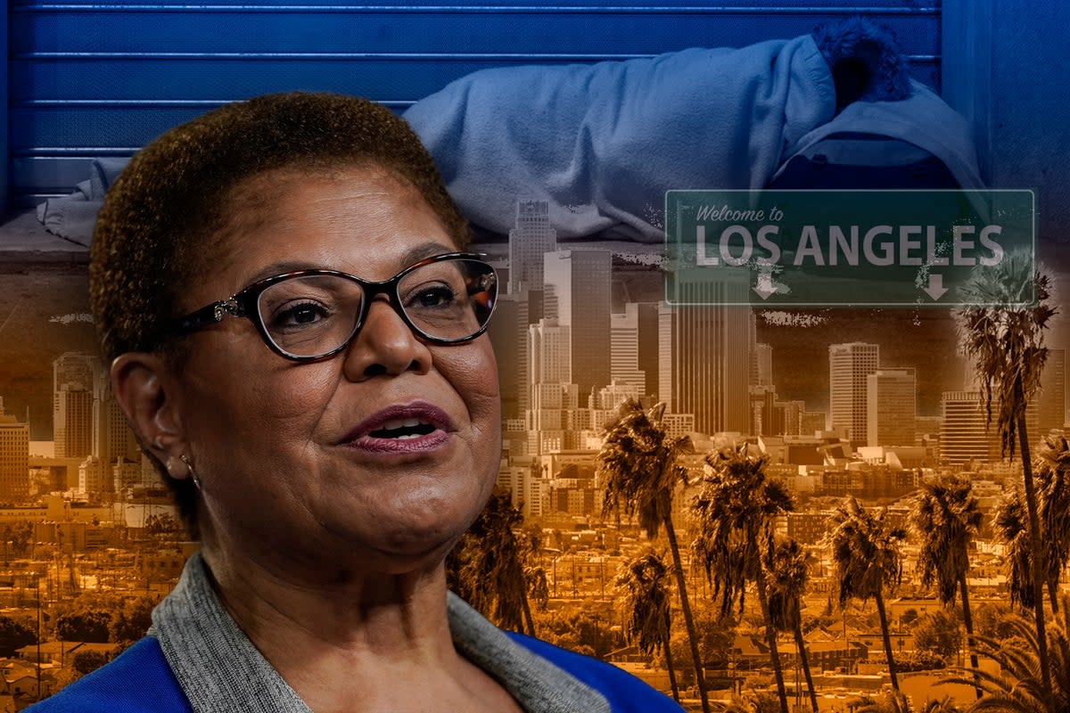 Los Angeles has a quarter of California’s homeless population. Mayor Karen Bass has vowed to house thousands in her first year in office.  (iStock/Getty)