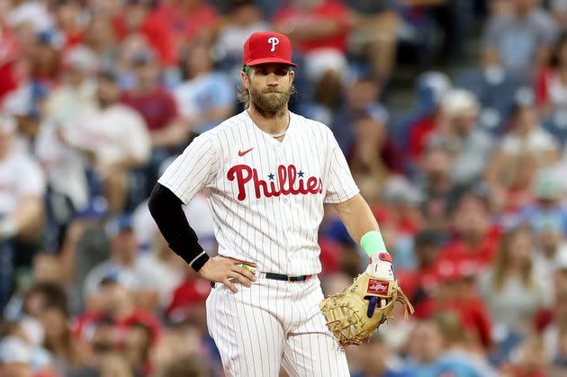 Bryce Harper of the Philadelphia Phillies came to the assistance of a lost 7-year-old boy this weekend. 