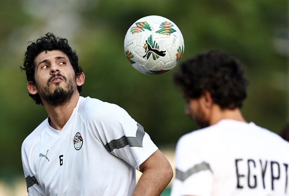 Egypt in training ahead of their meeting with Cape Verde (AFP via Getty Images)