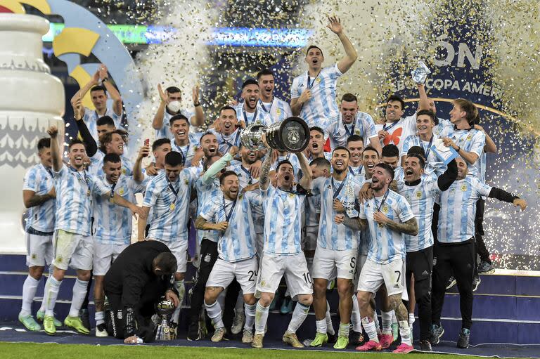 La selección argentina es el campeón defensor de la Copa América porque ganó la edición de Brasil 2021
