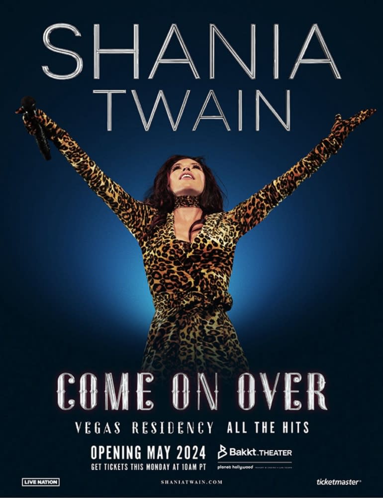 Shania Twain Las Vegas residency 2024 tickets dates