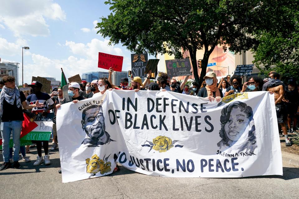 george floyd protest dallas