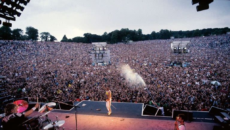 Una de las presentaciones de Live Aid que se destacó fue la de la banda británica Queen en el Estadio Wembley