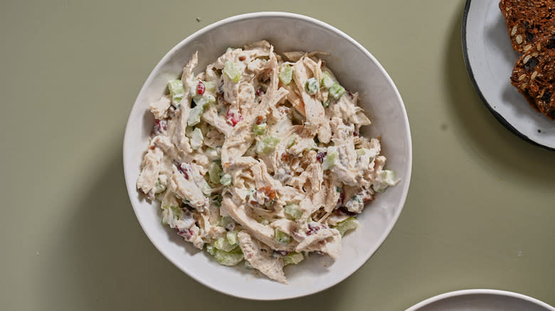 chicken salad in a bowl