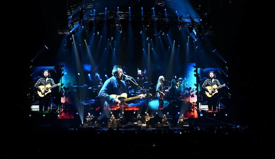 The Eagles performs during their “The Long Goodbye” tour at Spectrum Center in Charlotte, NC on Tuesday, November 7, 2023.