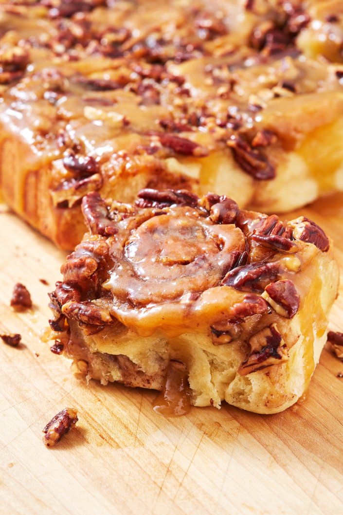 <p>These buns are fluffy and buttery, the cinnamon swirls tightly wound, and the caramel pecan glaze as sticky as possible. Want a more classic bun? Try our <a href="https://www.delish.com/cooking/recipe-ideas/a22813921/cinnamon-rolls-recipe/" rel="nofollow noopener" target="_blank" data-ylk="slk:cinnamon rolls!" class="link ">cinnamon rolls!</a> </p><p>Get the <strong><a href="https://www.delish.com/cooking/recipe-ideas/a26830025/sticky-buns-recipe/" rel="nofollow noopener" target="_blank" data-ylk="slk:Very Sticky Sticky Buns recipe" class="link ">Very Sticky Sticky Buns recipe</a>. </strong></p>