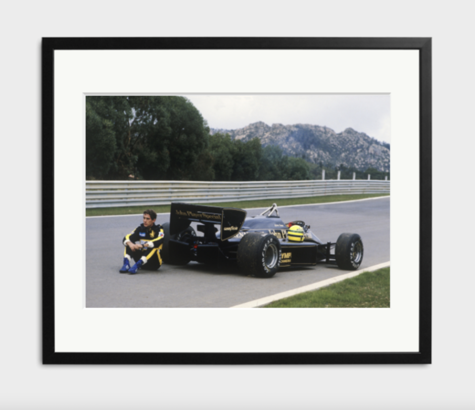 racing photo print framed