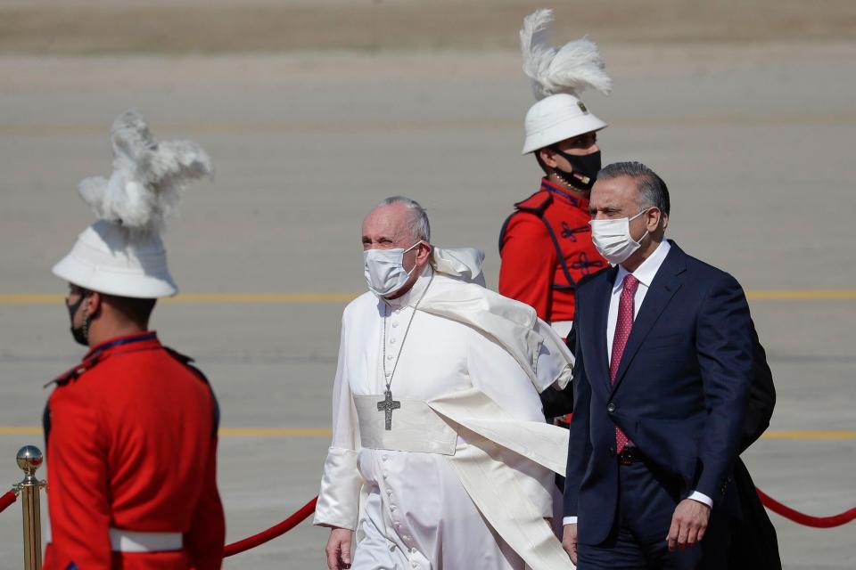 Así fue la llegada del Papa a Irak