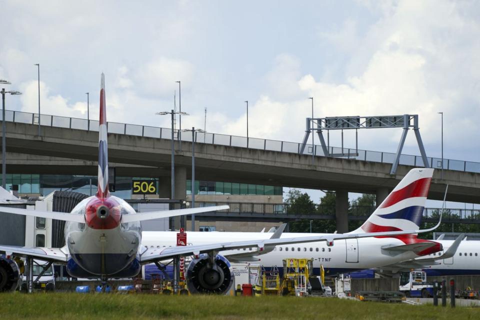 British Airways’ owner IAG was among the worst performers on Tuesday (Steve Parsons/PA) (PA Wire)