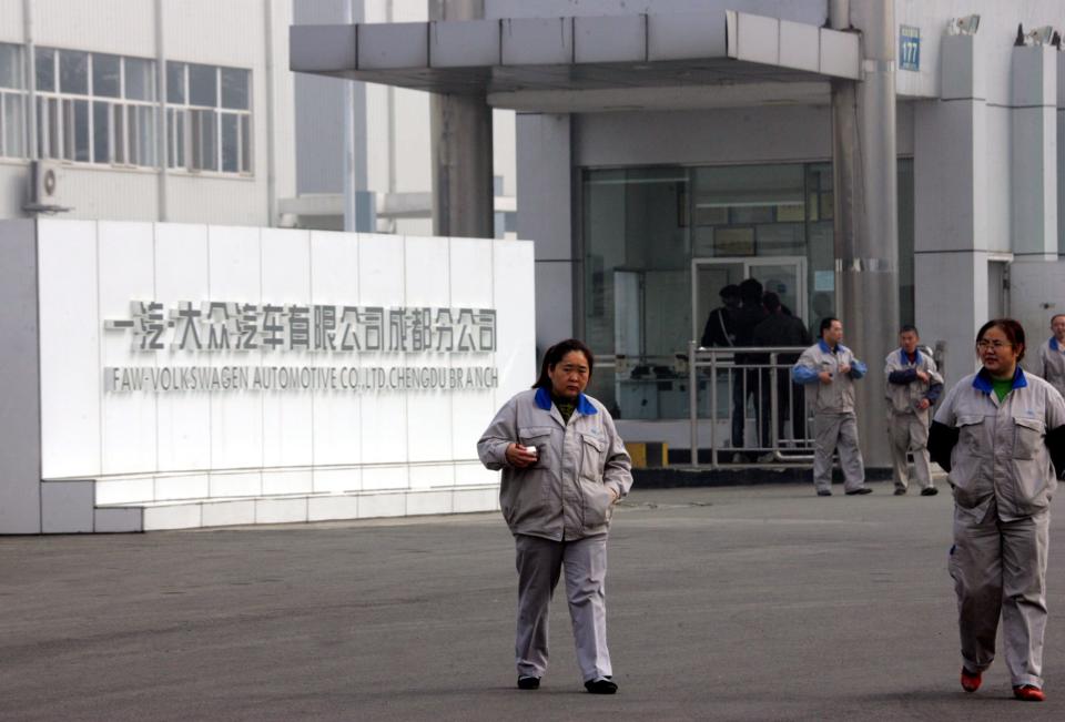 Das Volkswagen-Werk in Chengdu - Copyright: picture alliance / dpa | Gu Dao Cd