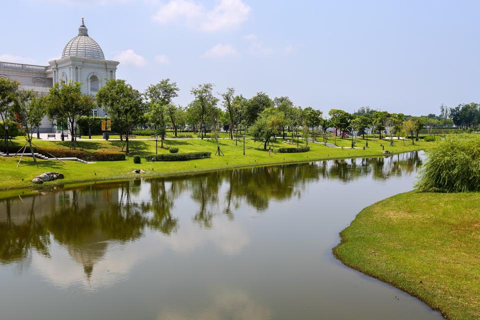 奇美博物館佔地廣大，為台南提供歐風草地好去處。 圖：台南市觀旅局／提供