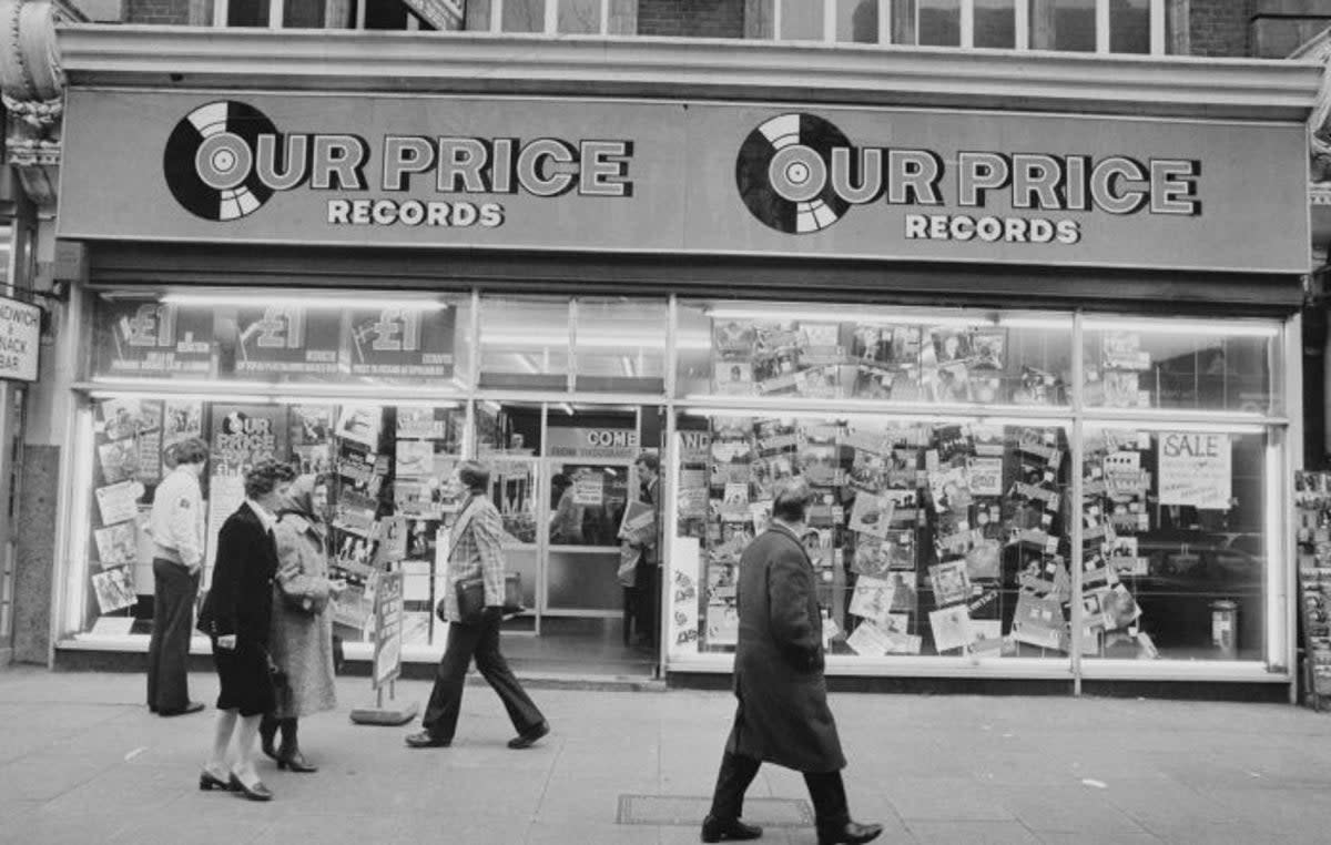 An Our Price record shop in 1979 (Frank Tewkesbury/Evening Standard/Hulton Archive/Getty Images)