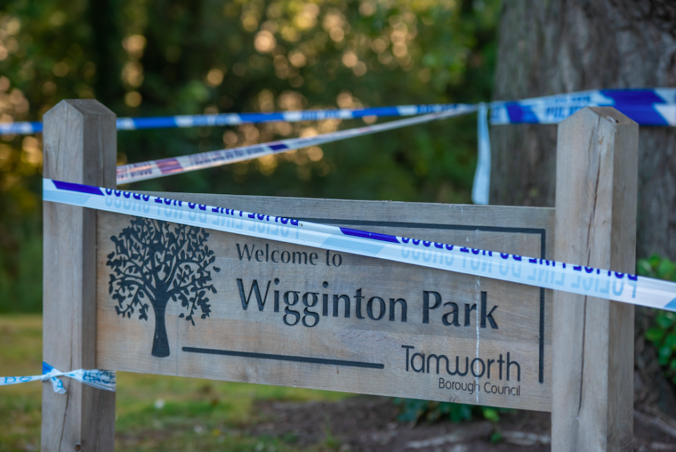 Keeley Bunker was discovered lying face down in a pond in Wiggington Park. (SWNS)