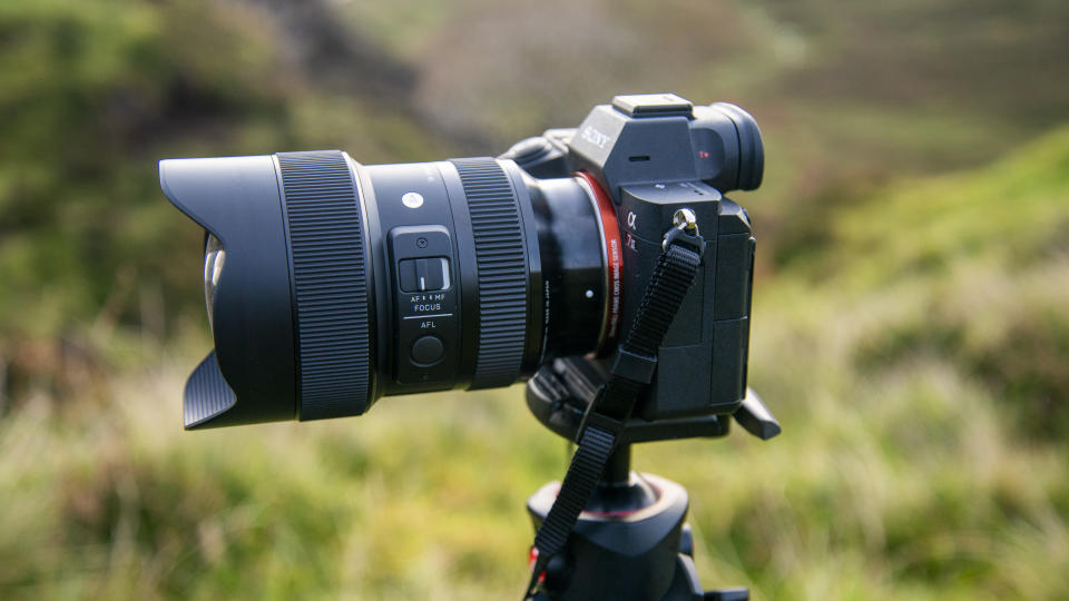 The Sony A7 III on a tripod in the Scottish Highlands