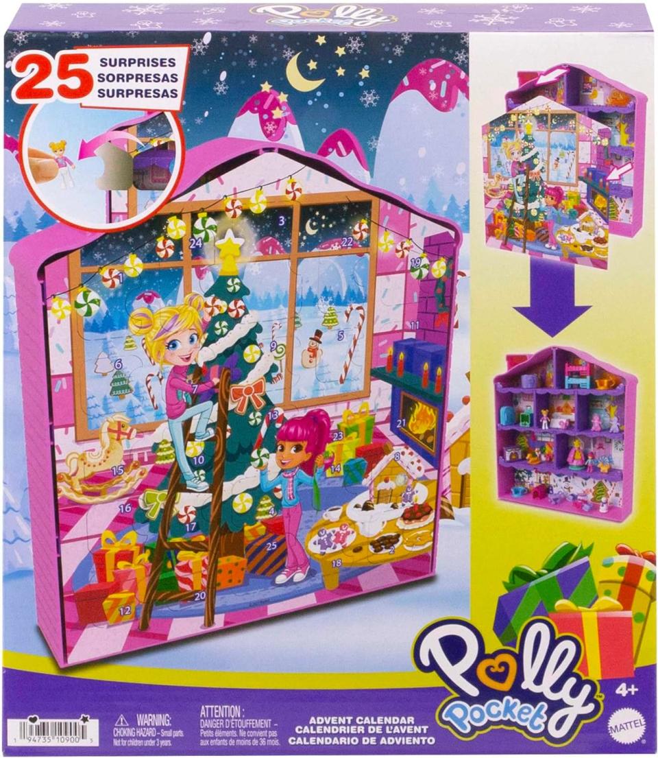 Polly Pocket Dolls Advent Calendar. Image via Amazon.