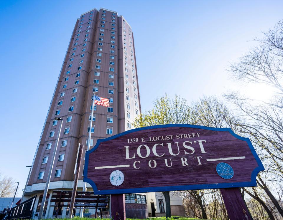 Locust Court at 1350 E. Locust Street, part of the Housing Authority of the City of Milwaukee, on Friday April 19, 2024 in Milwaukee, Wis.