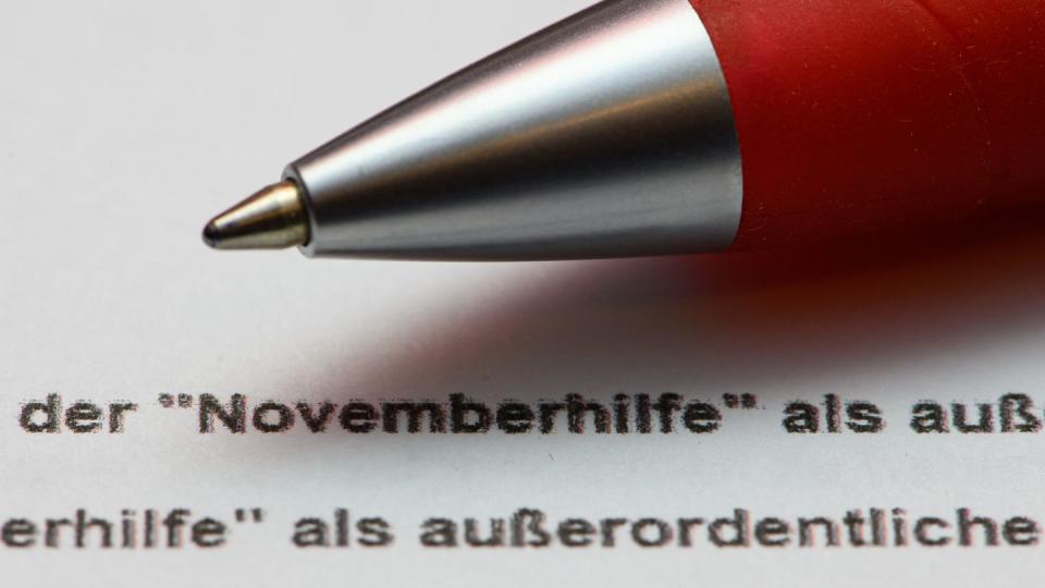 Die Novemberhilfen fließen voraussichtlich erst im Januar.