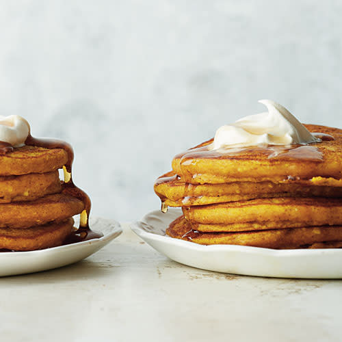 Pumpkin-Almond Pancakes