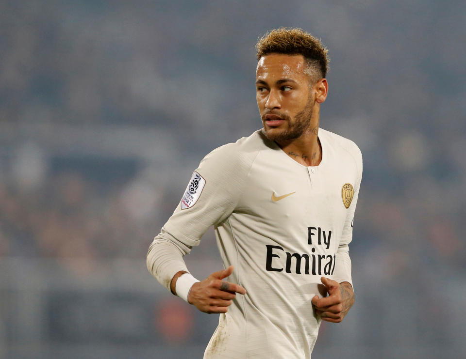 Neymar, en un partido de la temporada pasada con el PSG (REUTERS/Regis Duvignau)