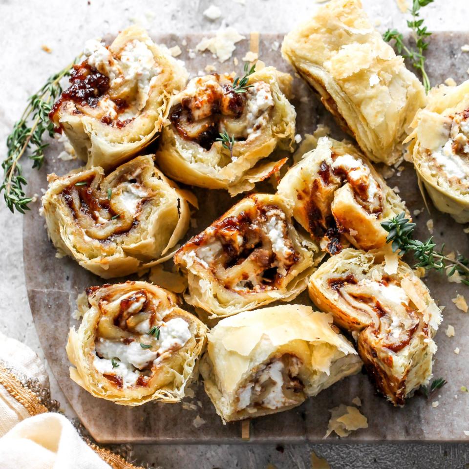 Fig & Goat Cheese Puff Pastry Roll