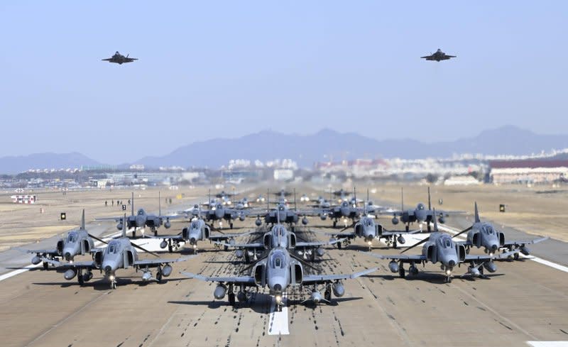 The North Korean artillery drill comes as the United States and South Korea are holding their 11-day Freedom Shield joint military exercise. On Friday, South Korean fighter jets conducted an "Elephant Walk" drill during Freedom Shield. Photo courtesy of Republic of Korea Air Force