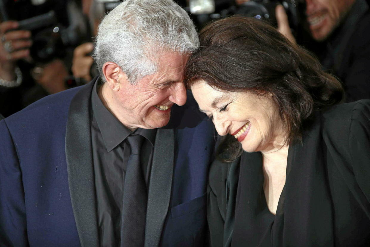 Claude Lelouch et Anouk Aimée en 2019 lors du Festival de Cannes.  - Credit:Joel C Ryan/AP/SIPA / SIPA / Joel C Ryan/AP/SIPA