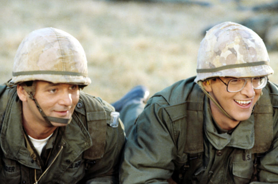 (L-R) John Winger (Bill Murray) and Russell Ziskey (Harold Ramis) in "Stripes"