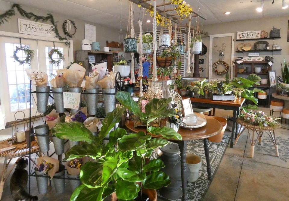 In addition to fresh flower arrangements, Sarah's Scapes, 2082 Wyandot Road, offers house plants, dried flowers, garden decor items and more.