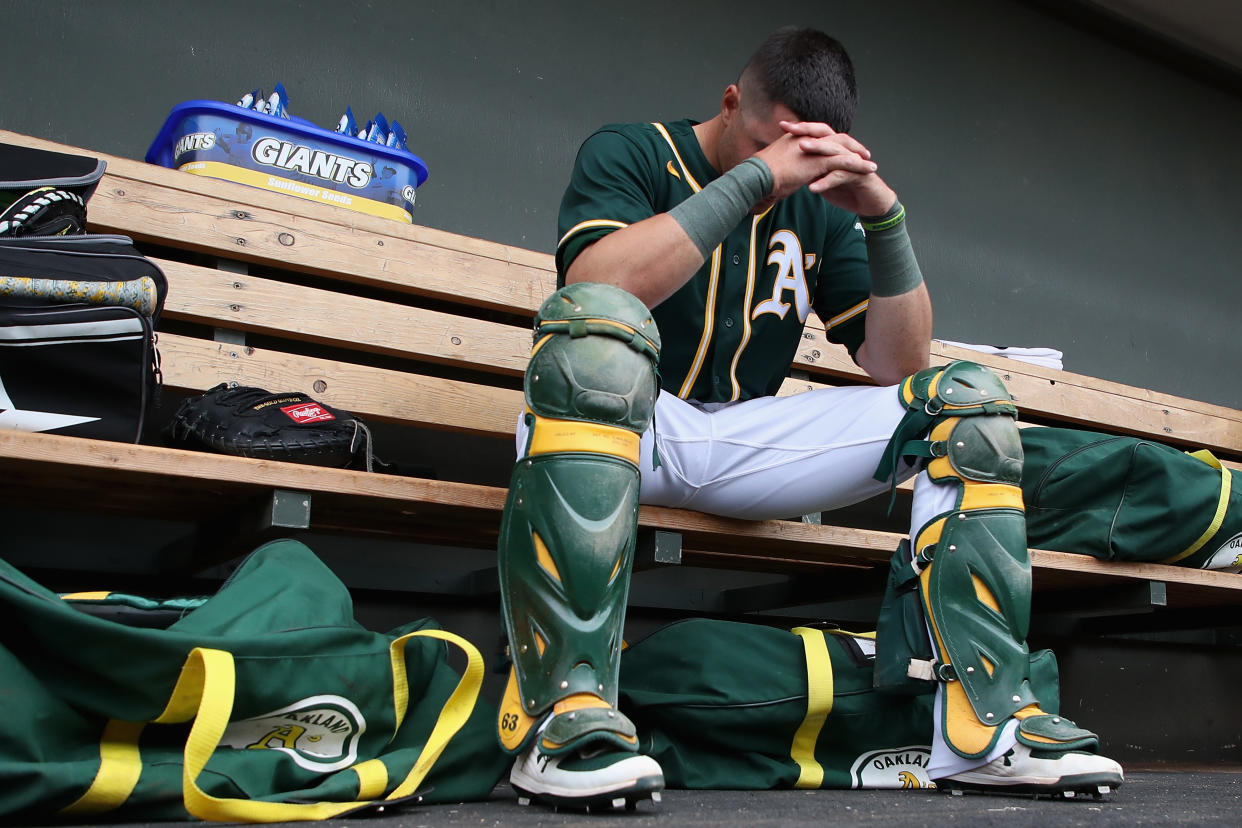The Oakland A's will stop paying their minor leagues on June 1. (Photo by Christian Petersen/Getty Images)