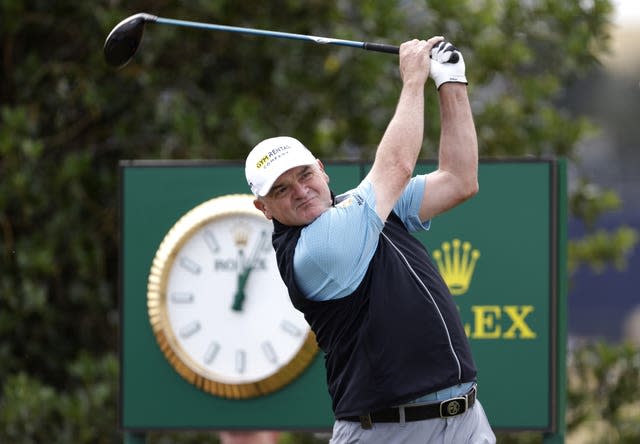 Paul Lawrie tees off