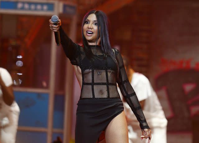 <p>Paras Griffin/Getty</p> Toni Braxton performs in Atlanta in March 2024