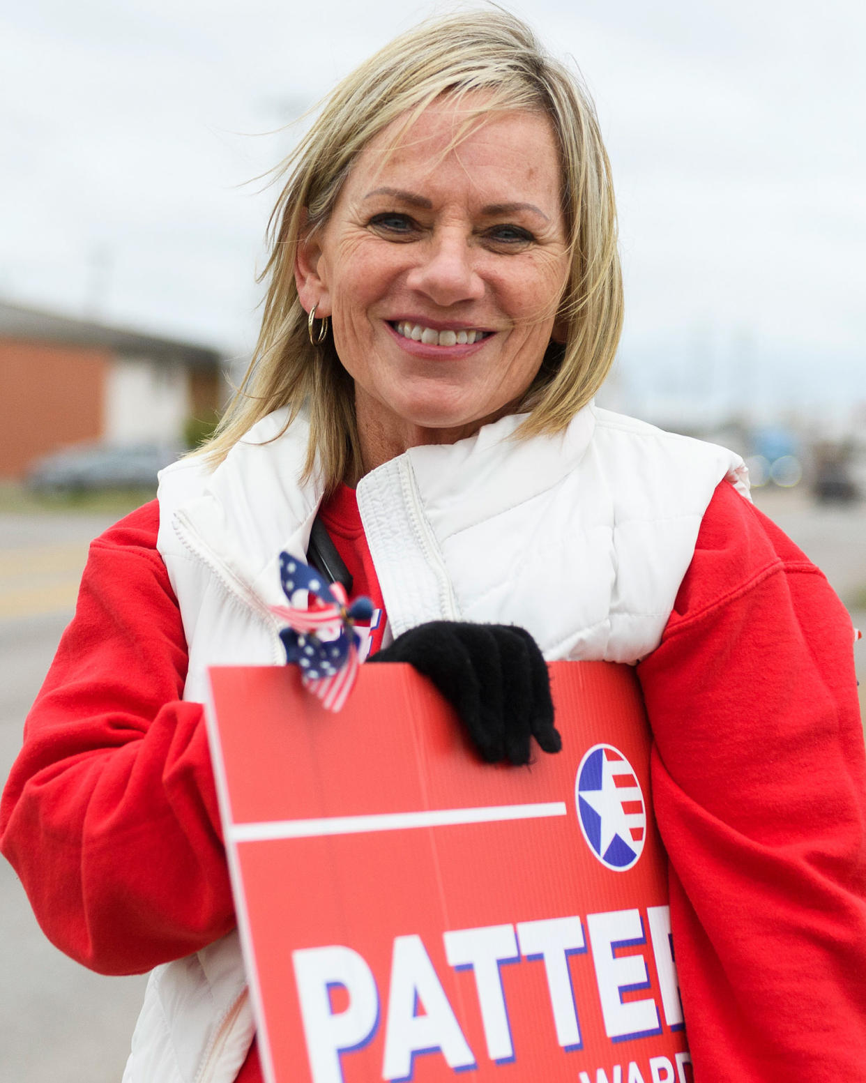 Candidate Cheryl Patterson poses for a portrait (Michael Noble Jr. for NBC News)