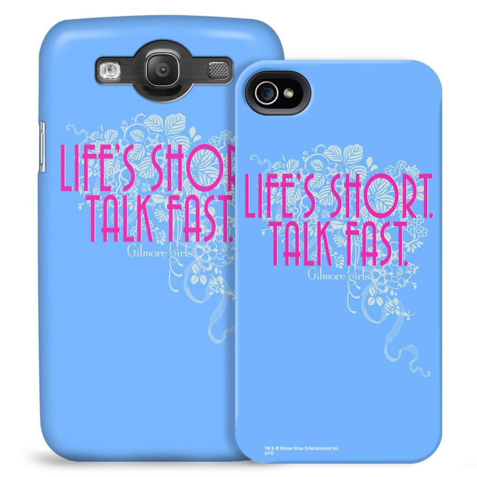 ‘Life’s short, talk fast’ phone cases