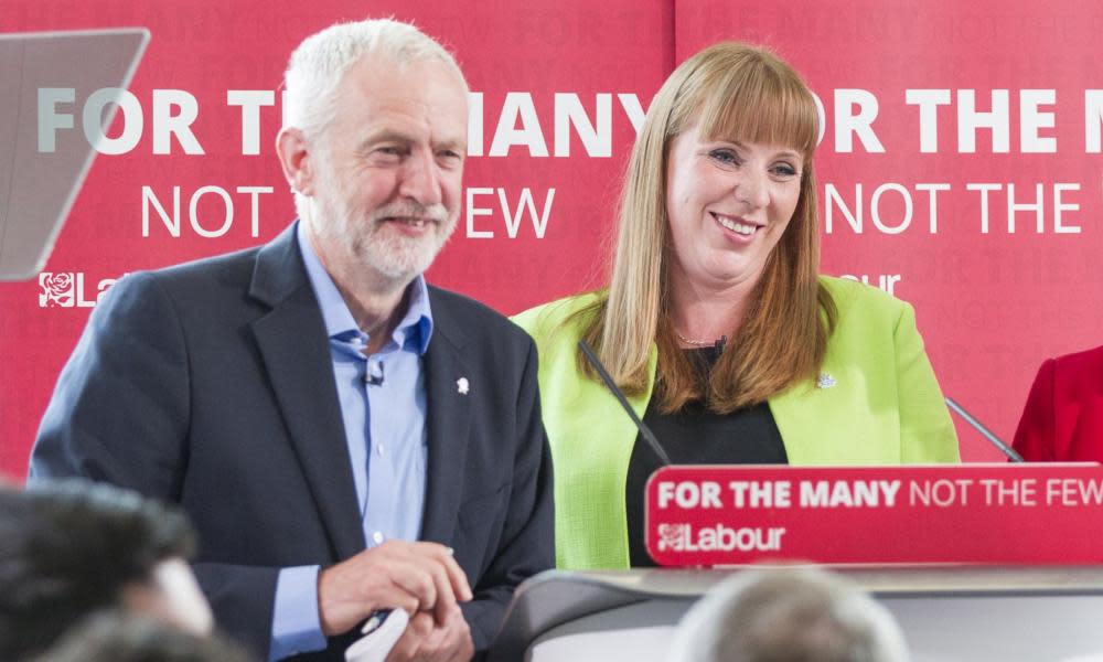 Angela Rayner on the campaign trail with Jeremy Corbyn