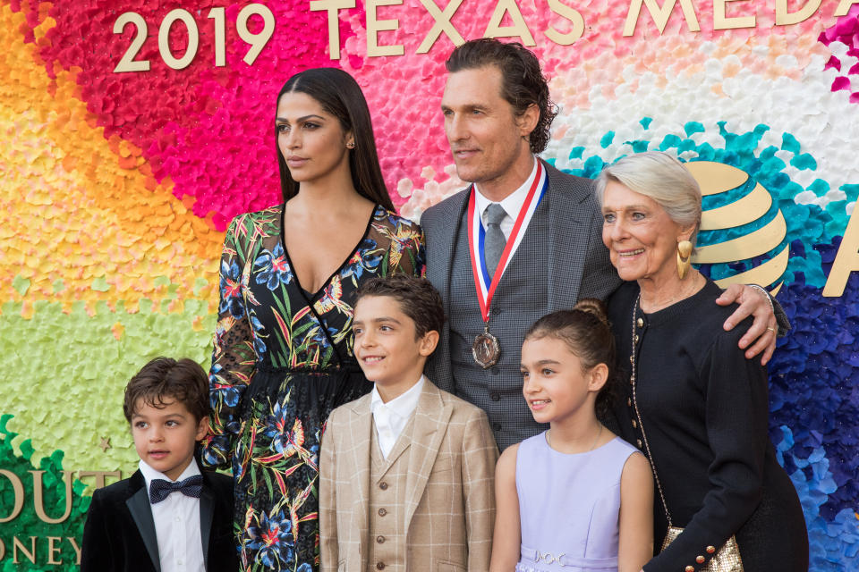 The McConaugheys attend the 2019 Texas Medal Of Arts Awards on Feb. 27, 2019, in Austin, Texas. (Photo: Rick Kern via Getty Images)