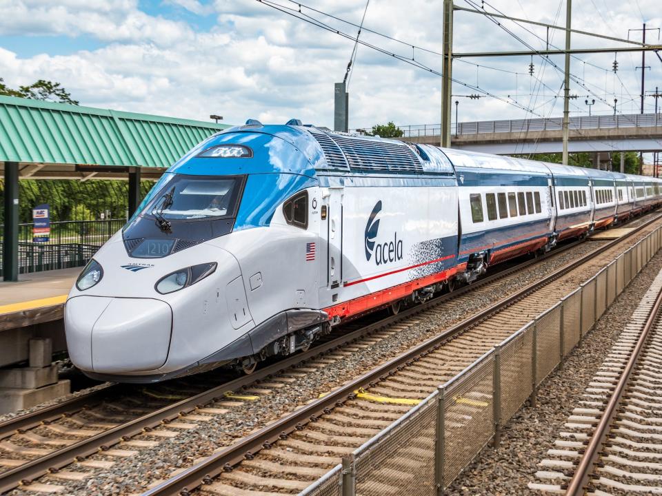 Amtrak's Acela fleet testing on the Northeast Corridor's tracks