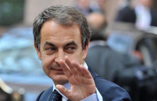 Spanish Prime Minister Jose Luis Rodriguez Zapatero, plunging in popularity as he fights an economic crisis, pictured in March 2011, announced Saturday he will not seek a third term in 2012 elections