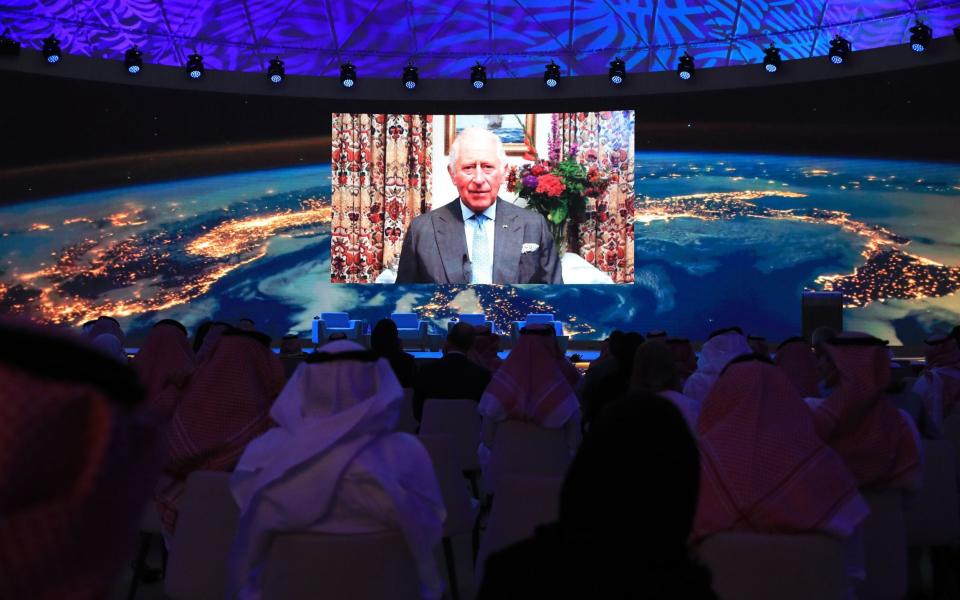 The Prince of Wales addressed the Saudi Green Initiative Forum - The Saudi Green Initiative Forum/PA 