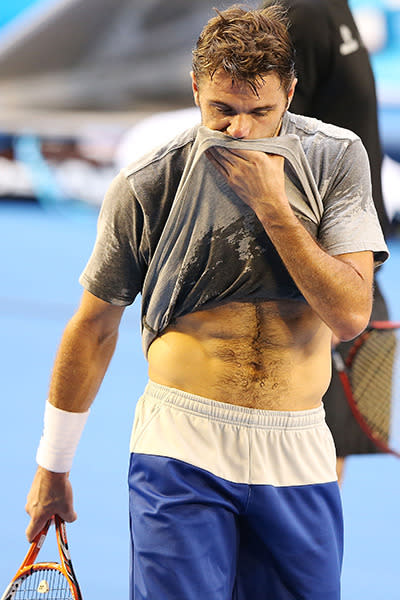 Stan works up a sweat.