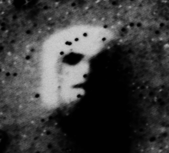 An apparent face on the surface of Mars