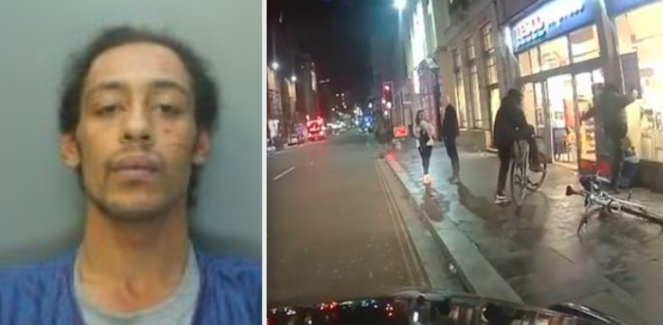 Theo Maulba was filmed kicking the man in the face as he sat outside Tesco Express. (Reach)
