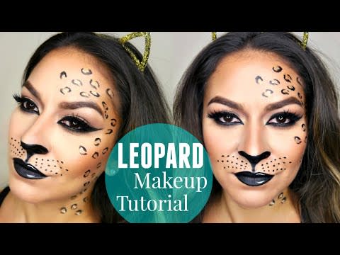 simple cheetah makeup