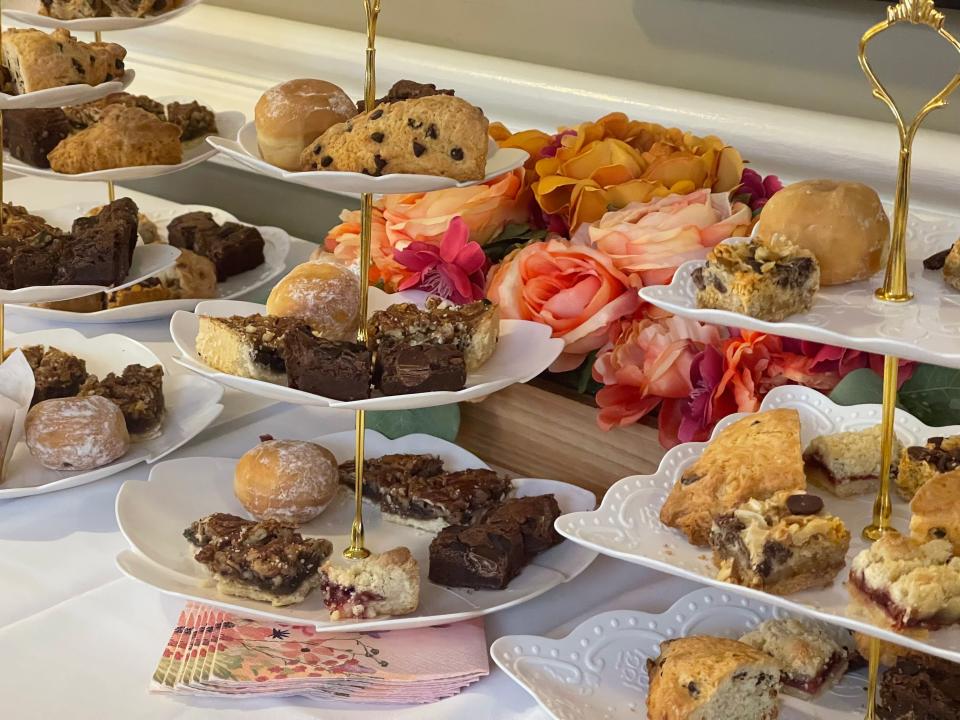 Children came to celebrate their moms at the Rockland retirement community home on Saturday for Mother's Day tea party.