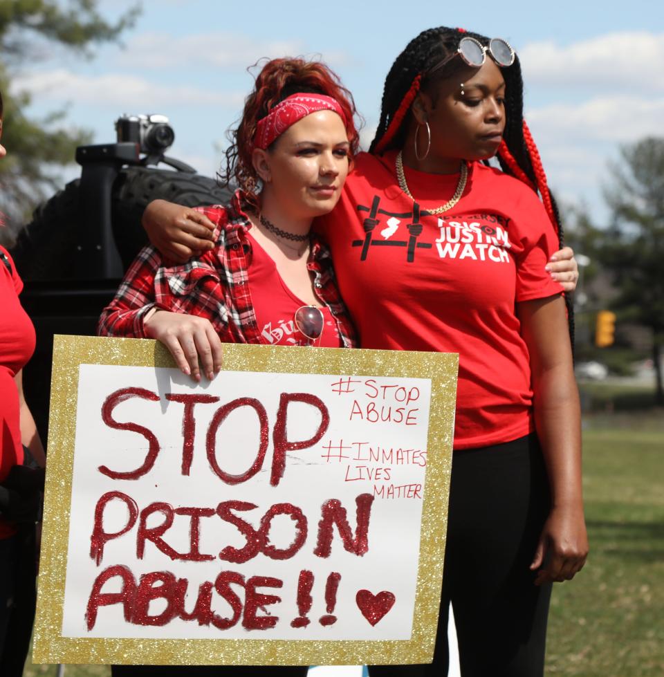 In 2021, former inmates Rebecca Austria and Tiera Piercy-Hollis hosted a vigil at Edna Mahan Correctional Facility in Clinton after reports of violent abuse that left female inmates there with severe injuries.