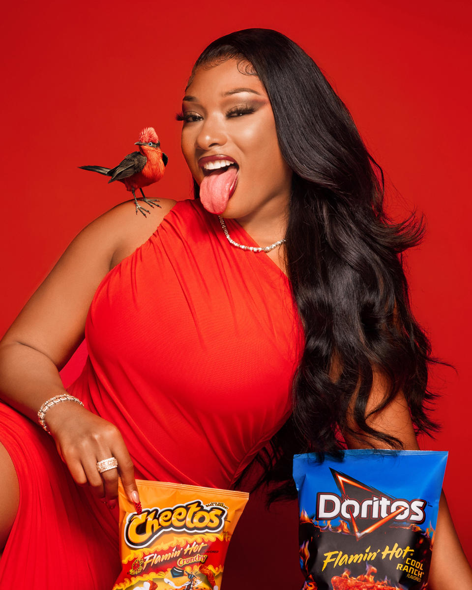 Megan Thee Stallion talks to TODAY about her new Super Bowl commercial, her music career, and taking her hot girl lifestyle global. (Frito-Lay)