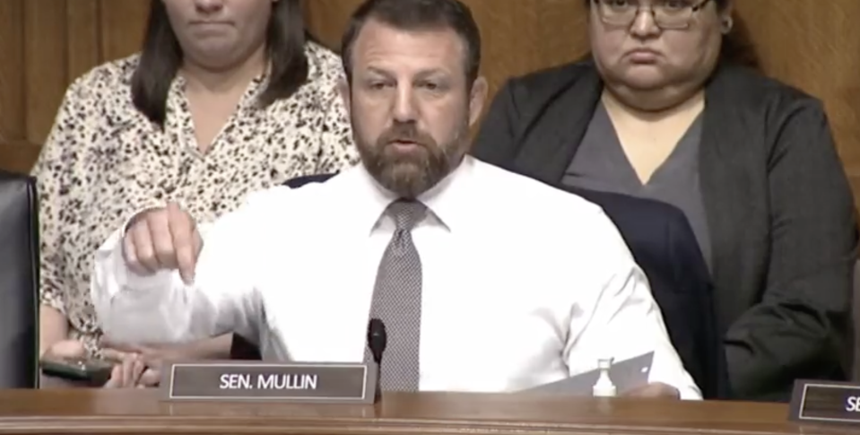 Closeup of Sen. Mullin