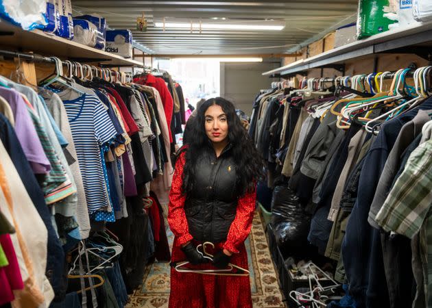 Gisele Barreto Fetterman, the wife of Democratic Senate candidate John Fetterman, came up with the idea for the Free Store, drawing on her experiences as an immigrant. (Photo: Nate Smallwood for HuffPost)